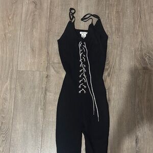 Sexy Lace-Up Jumpsuit